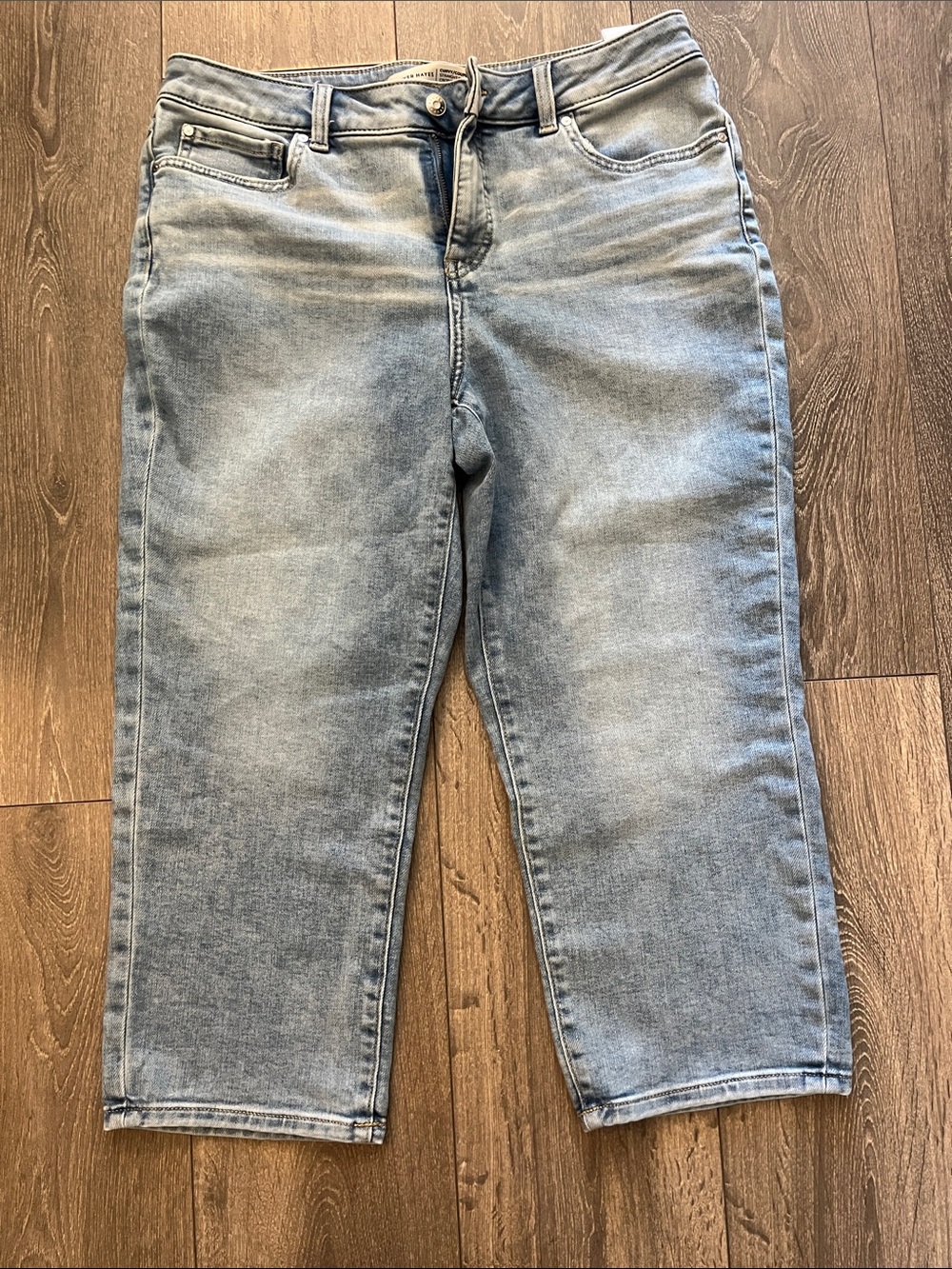2/$25 Denver Hayes Light Blue Denim Capris Crop Pants  sz 12